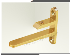 Brass F Glass Brackets