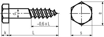 DIN 571 Hexagon Lag Screws Specifications