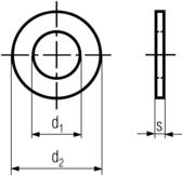 DIN 125  Flat Washer Without Chamfer Specifications