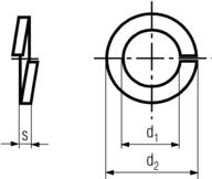 DIN 7980 Hi-Collar Lock Washers Specifications