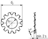 DIN 6797A Internal/External Tooth Lock Washers Specifications