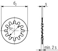 DIN 6797J Internal/External Tooth Lock Washers Specifications