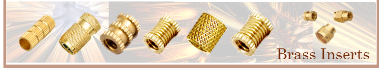Brass Inserts Insert Brass Round Knurled Inserts Brass Hexagonal Inserts Brass Square Inserts Brass Moulding Inserts Brass teflon Rubber Moulding Inserts Brass Straight Knurled Inserts Brass Tapping Inserts Press lock Inserts